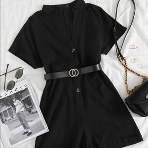 Never Worn: Button Down Batwing Sleeve Romper